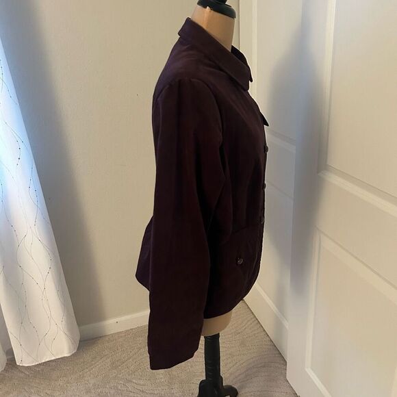 Talbots NWT Purple Button Up Jacket 16 - Picture 3 of 7